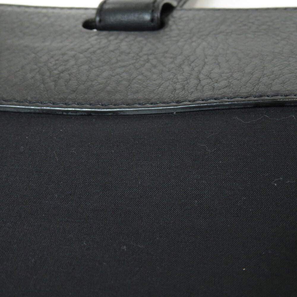 Burberry Logo Tote Bag Canvas Leather - Picture 8 of 11